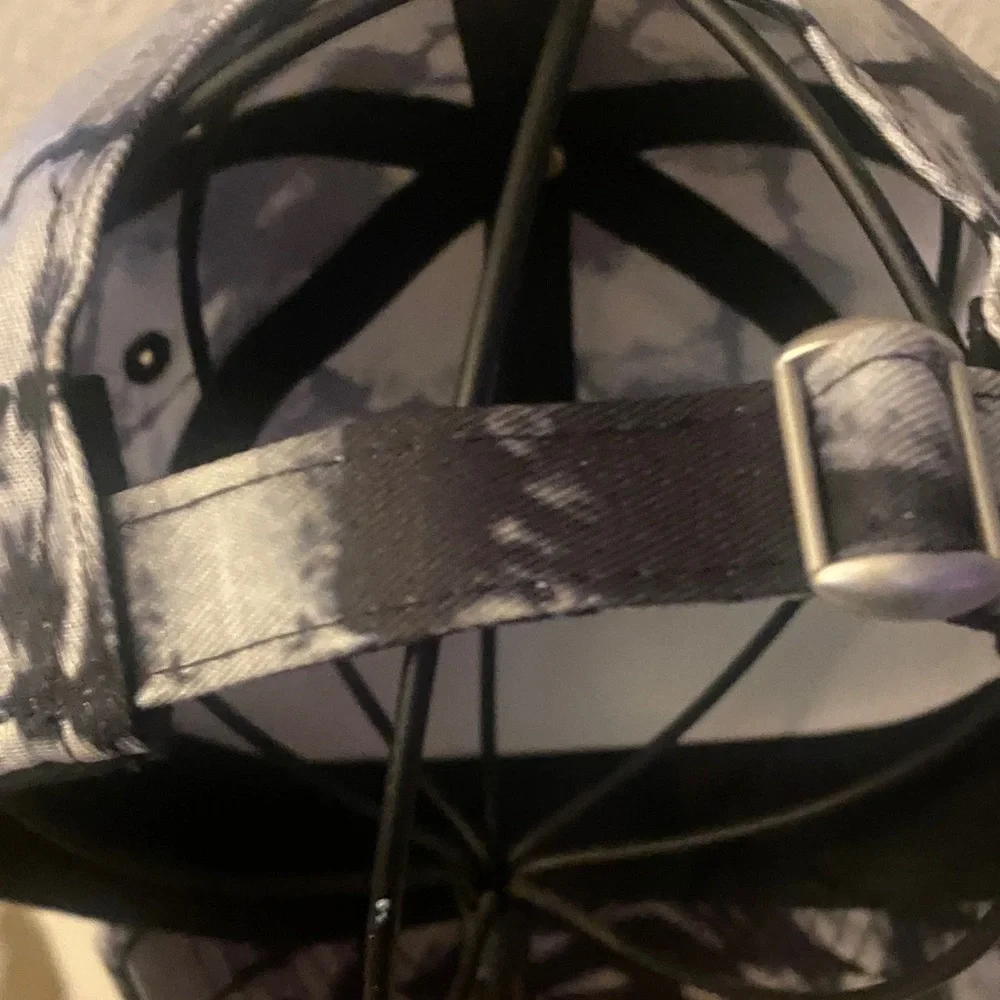 AC/DC Black and White Tie-Dye Hat